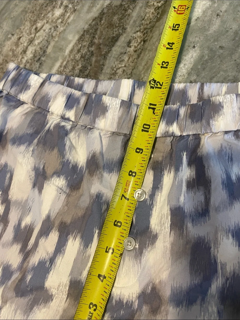 ORGANIC COTTON BRUSHSTROKE PAJAMA PANTS size M